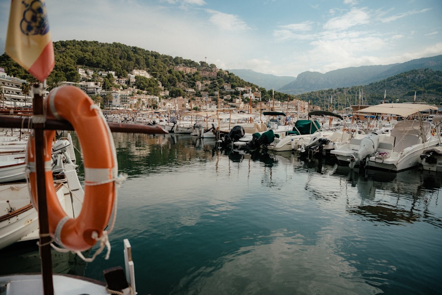 Bateaux amarrés dans le port