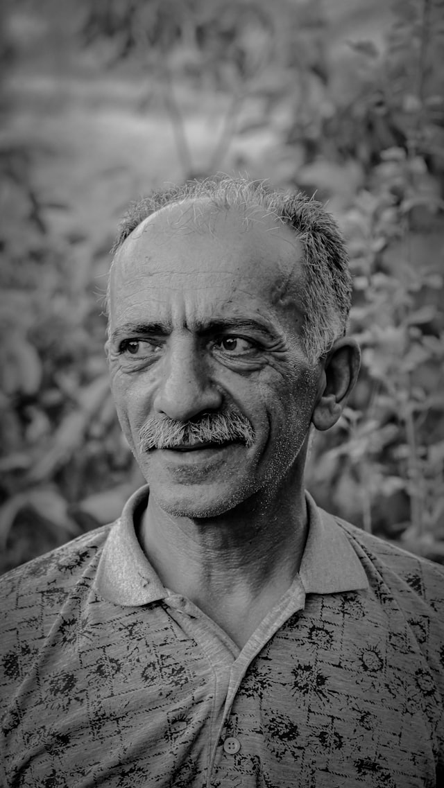 Portrait d'un jardinier de l'équipe