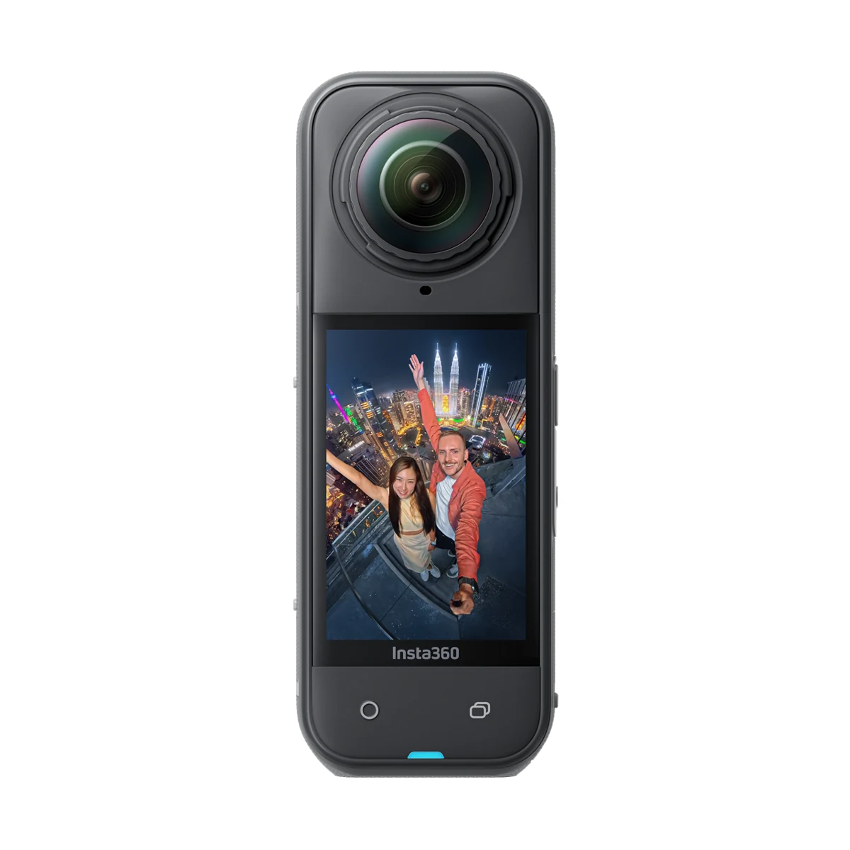 Insta360 X5 noire, caméra 360° disponible à la location à Montpellier